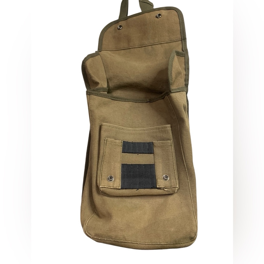 Army Style Canvas Bag With Adjustable Strap And C… - image 5